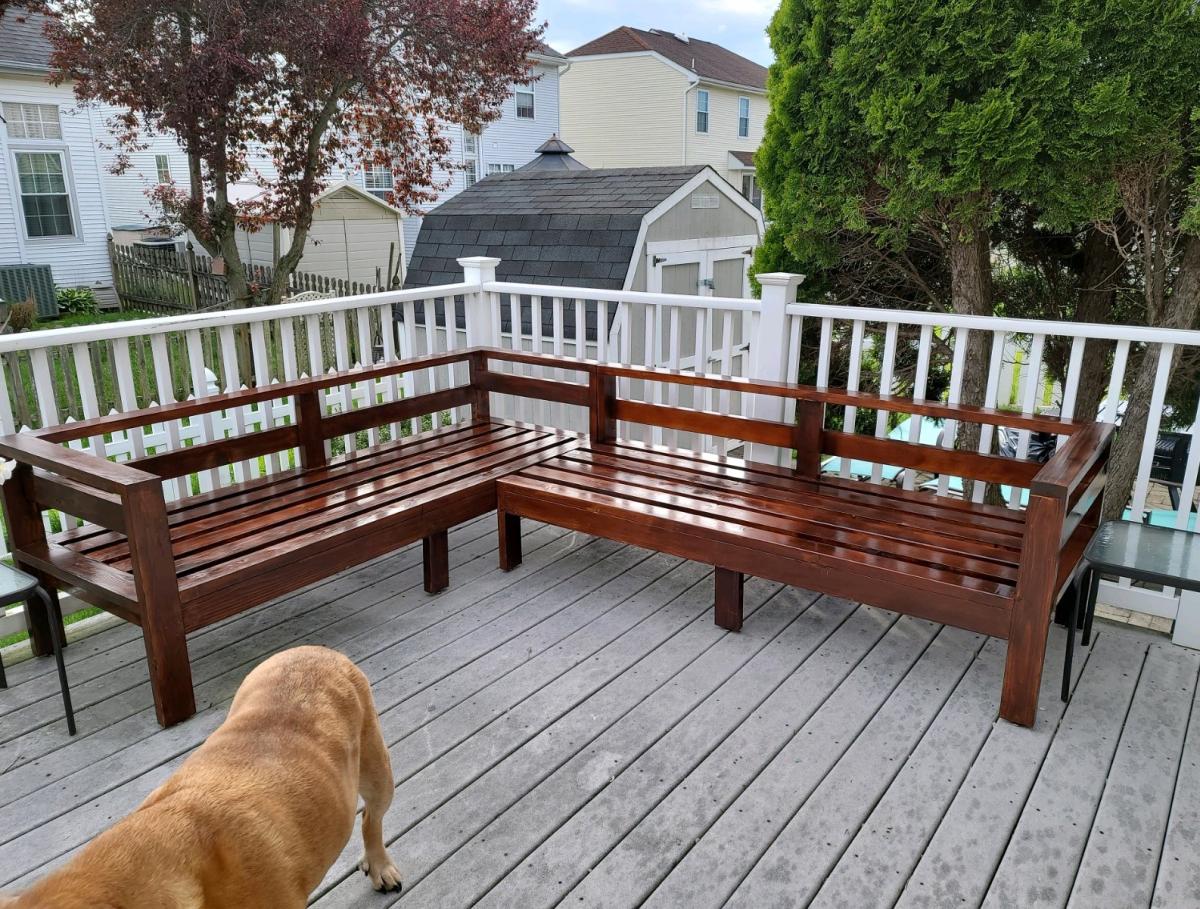 DIY Outdoor Sectional Ana White